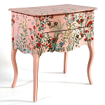 Комод розовый с росписью Цветы L.XV CHEST OF DRAWERS Flowers варинант исполнения - 2 | Loft Concept в Уфе
