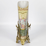 Фарфоровая ваза с бронзовыми элементами Eden Garden варинант исполнения - 6 | Loft Concept в Уфе