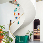 Каскадная люстра с цветными плафонами Soar Colorful Cascade Chandelier варинант исполнения - 2 | Loft Concept в Уфе