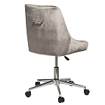 Кресло офисное с обивкой из серого велюра Stylish Velor Office Chair варинант исполнения - 1 | Loft Concept в Уфе
