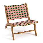 Кресло низкое из массива тика Barbados варинант исполнения - 2 | Loft Concept в Уфе