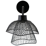 Бра с сетчатым металлическим абажуром Black Mesh Lampshade варинант исполнения - 2 | Loft Concept в Уфе