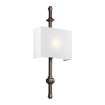 Бра с прямоугольным тканевым абажуром белого цвета Feiss варинант исполнения - 6 | Loft Concept в Уфе