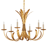 Люстра золотая с декором в виде перьев Bunch of Feathers варинант исполнения - 3 | Loft Concept в Уфе