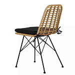 Стул с ротанговым плетением Wicker Stool без подлокотников варинант исполнения - 3 | Loft Concept в Уфе