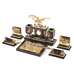 Настольный письменный набор из яшмы и долерита с декором Двуглавый орел Manager Organizer варинант исполнения - 2 | Loft Concept в Уфе
