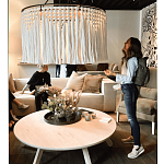 Люстра белая плетеная с кисточками Boho Tassel Chandelier варинант исполнения - 2 | Loft Concept в Уфе