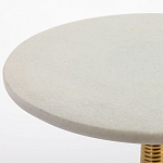 Кофейный стол с белой столешницей из мрамора Table White Marble варинант исполнения - 1 | Loft Concept в Уфе