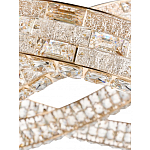 Люстра на 2 кольца с текстурной огранкой Reflection of Reality варинант исполнения - 4 | Loft Concept в Уфе