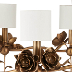 Люстра с каркасом в виде цветков розы и тканевыми абажурами Flowers and Fox Roses варинант исполнения - 2 | Loft Concept в Уфе