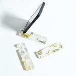 Подставка для телефона из эпоксидной смолы с цветами розовая Epoxy Flowers Phone Stand Pink варинант исполнения - 2 | Loft Concept в Уфе