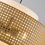 Подвесной светильник с декоративным поясом из плетеного бамбука Biuloggicu варинант исполнения - 5 | Loft Concept в Уфе