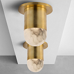 Потолочный светильник светодиодный с плафоном из натурального камня Purgatory варинант исполнения - 3 | Loft Concept в Уфе