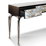 Консоль с 3-мя выдвижными ящиками и фасадом с эффектом трещины Visionnaire варинант исполнения - 1 | Loft Concept в Уфе