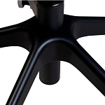 Стул с мягкой синей обивкой из велюра и подъемно-поворотным механизмом на черных колесиках Harper Blue варинант исполнения - 6 | Loft Concept в Уфе