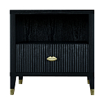 Прикроватная тумбочка с полкой Elsa Dreams Black варинант исполнения - 6 | Loft Concept в Уфе