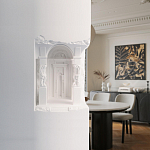 Встраиваемый в стену гипсовый светильник под покраску с колоннами и арками в античном стиле Antiquity Athena варинант исполнения - 15 | Loft Concept в Уфе