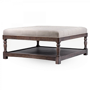 Оттоманка Coffee Table Ottoman linen and oak wood