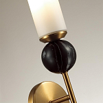 Бра с цилиндрическим матовым плафоном и шаром из камня на металлическом основании Orb Essence варинант исполнения - 3 | Loft Concept в Уфе