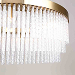 Люстра подвесная со стеклянными подвесками в виде перекрученных трубочек Nembus варинант исполнения - 4 | Loft Concept в Уфе