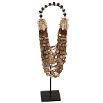 Этническое ожерелье из ракушек и круглых бусин Aboriginal Long Necklace Shells варинант исполнения - 1 | Loft Concept в Уфе