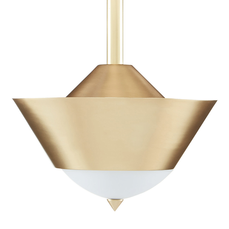 Подвесной светильник светодиодный конусообразный Сone Shaped Gold Pendant Золотой Белый в Уфе | Loft Concept 