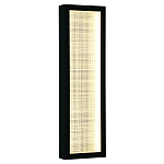 Светодиодное прямоугольное бра из металла черного цвета Lattice Lux варинант исполнения - 5 | Loft Concept в Уфе