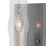 Бра с прозрачным плафоном на сером каркасе Elegant Gray Lamp варинант исполнения - 1 | Loft Concept в Уфе