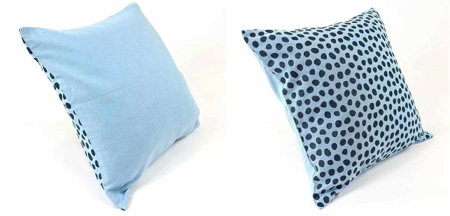 Чехол на подушку Spotted Look blue Чехол на подушку Spotted Look blue - Loft-Concept в Уфе