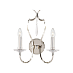 Бра с 2-мя лампами и подвеской из прозрачного стекла Elstead Lighting варинант исполнения - 1 | Loft Concept в Уфе