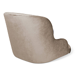 Стул с мягкой бежевой обивкой из велюра и подъемно-поворотным механизмом на черных колесиках Harper Beige варинант исполнения - 2 | Loft Concept в Уфе