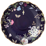 Ваза фарфоровая круглая на ножке с рисунком цветов Garden Whisper Porcelain Set  варинант исполнения - 1 | Loft Concept в Уфе