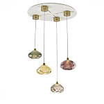 Подвесной светильник с прозрачным стеклянным плафоном округлой формы Effervia  варинант исполнения - 6 | Loft Concept в Уфе