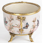 Фарфоровая чаша с бронзовыми элементами Eden Garden варинант исполнения - 3 | Loft Concept в Уфе