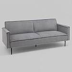 Диван современный вельветовый прямой Worcester Серый варинант исполнения - 1 | Loft Concept в Уфе