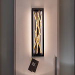 Бра в прямоугольной черной рамке с декором в виде ветвей в золотой отделке Hinkley варинант исполнения - 7 | Loft Concept в Уфе