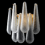Бра с подвесками из рифленного стекла в форме капель Textured Glass варинант исполнения - 2 | Loft Concept в Уфе
