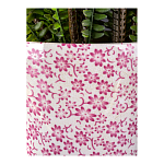 Кашпо из белого фарфора с розовым цветочным орнаментом Eden Garden варинант исполнения - 4 | Loft Concept в Уфе