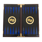 Нарды настольные из натурального камня лазурит и долерит Backgammon from Stone варинант исполнения - 2 | Loft Concept в Уфе