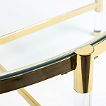 Кофейный столик со столешницей из стекла Crossy варинант исполнения - 3 | Loft Concept в Уфе