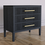 Тумба Primo  с тремя ящиками шпон Черный дуб варинант исполнения - 3 | Loft Concept в Уфе