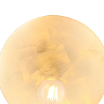 Бра с золотым круглым отражателем и открытой лампой Sun Glow Disc варинант исполнения - 5 | Loft Concept в Уфе