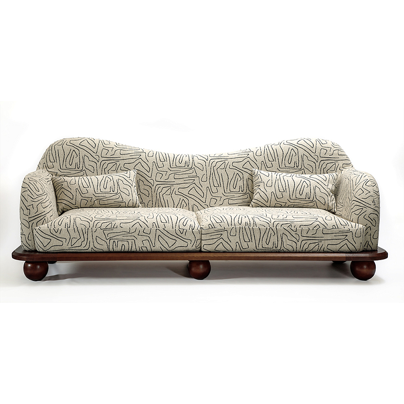 Диван Indra Молочный Коричневый в Уфе | Loft Concept 