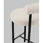 Стул полубарный Floreo букле молочный варинант исполнения - 3 | Loft Concept в Уфе