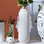 Ваза с золотисто-белыми фрагментами Faces of Imagination варинант исполнения - 9 | Loft Concept в Уфе