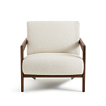 Кресло Avalon White Boucle из массива ореха варинант исполнения - 4 | Loft Concept в Уфе