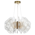 Люстра с декором в виде крупных рельефных лепестков 80 см Ethereal Bloom варинант исполнения - 2 | Loft Concept в Уфе