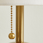 Настольная лампа на круглом основании из натурального камня Bartolomeo варинант исполнения - 3 | Loft Concept в Уфе