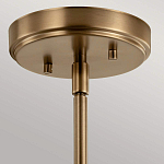 Подвесной светильник цвета латунь с прозрачным стеклянным плафоном в форме колокола Kichler варинант исполнения - 6 | Loft Concept в Уфе