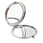 Зеркало карманное складное круглое из натурального камня Оникс в подарочной упаковке Silver Stone Mirrors варинант исполнения - 2 | Loft Concept в Уфе